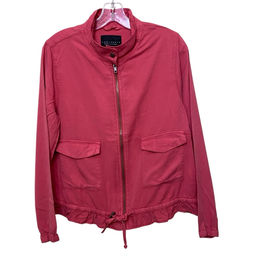 Anthropology Sanctuary Lightweight Coral Oversized Utility Jacket. Size S